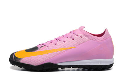Men's Nike Air Zoom Mercurial Vapor 16 Elite TF Artificial Turf Low-Tops Football Shoes - Pink/Yellow/Black