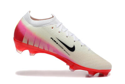 Men's Nike Air Zoom Mercurial Vapor 16 Elite FG Firm Ground Low-Tops Football Boots - Beige/Black/Red