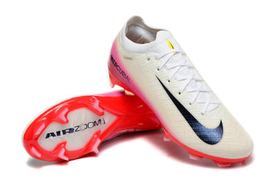 Men's Nike Air Zoom Mercurial Vapor 16 Elite FG Firm Ground Low-Tops Football Boots - Beige/Black/Red