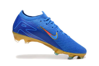 Men's Nike Air Zoom Mercurial Vapor 16 Elite FG Firm Ground Low-Tops Football Boots - Blue/Gold/Pink