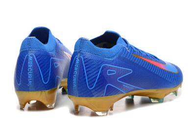 Men's Nike Air Zoom Mercurial Vapor 16 Elite FG Firm Ground Low-Tops Football Boots - Blue/Gold/Pink