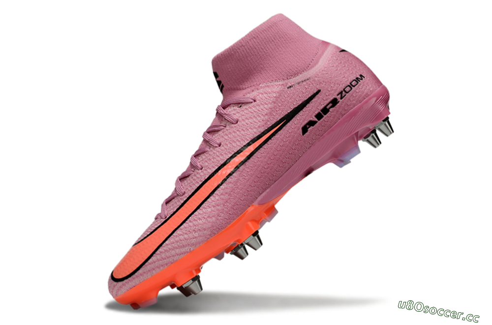 Men's Nike Air Zoom Mercurial Superfly 10 Elite SG Soft Ground High-Tops Football Boots - Red/Black 5