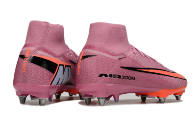 Men's Nike Air Zoom Mercurial Superfly 10 Elite SG Soft Ground High-Tops Football Boots - Red/Black