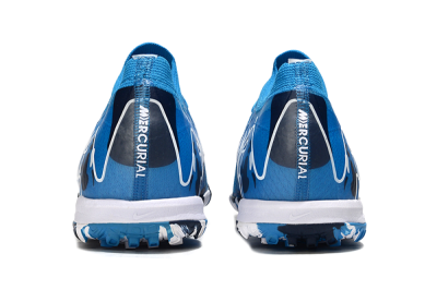 Unisex Nike Air Zoom Mercurial Vapor 16 Elite TF Artificial Turf Low-Tops Football Shoes - Blue/White/Black