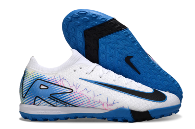 Unisex Nike Air Zoom Mercurial Vapor 16 Elite TF Artificial Turf Low-Tops Football Shoes - White/Blue/Black