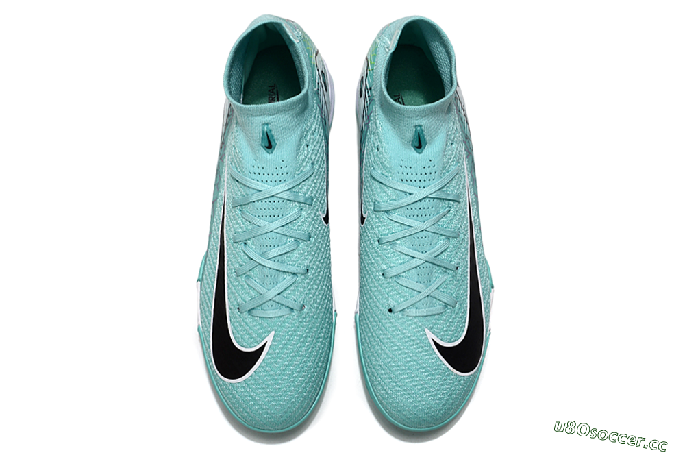 Unisex Nike Air Zoom Mercurial Superfly 10 Elite TF Artificial Turf High-Tops Football Shoes - Jade/Black/White 4