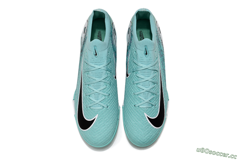 Unisex Nike Air Zoom Mercurial Vapor 16 Elite TF Artificial Turf Low-Tops Football Shoes - Jade/Black/White 4