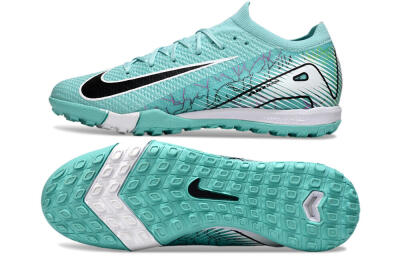 Unisex Nike Air Zoom Mercurial Vapor 16 Elite TF Artificial Turf Low-Tops Football Shoes - Jade/Black/White