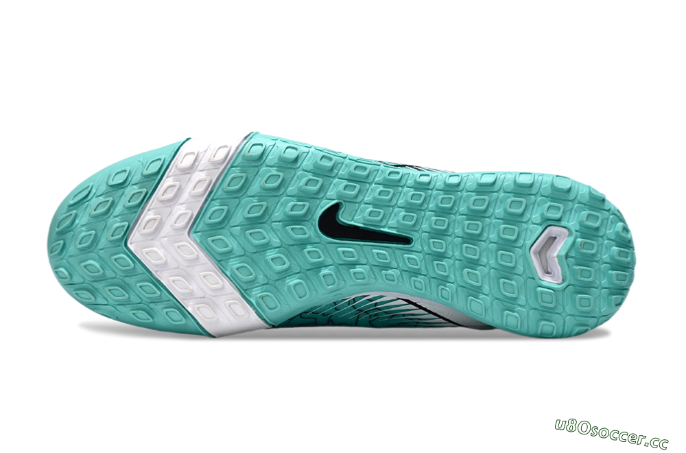 Unisex Nike Air Zoom Mercurial Vapor 16 Elite TF Artificial Turf Low-Tops Football Shoes - Jade/Black/White 6