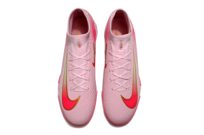 Unisex Nike Air Zoom Mercurial Superfly 10 Elite TF Artificial Turf High-Tops Football Shoes - Pink/Red/Gold