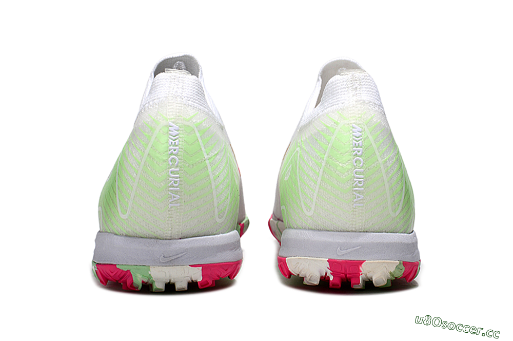 Unisex Nike Air Zoom Mercurial Vapor 16 Elite TF Artificial Turf Low-Tops Football Shoes - White/Red/Gold 5