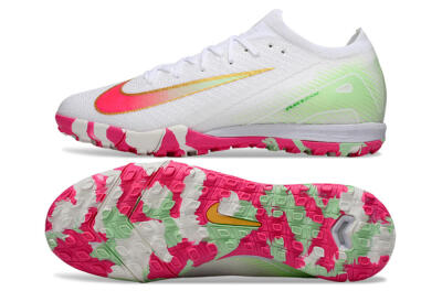 Unisex Nike Air Zoom Mercurial Vapor 16 Elite TF Artificial Turf Low-Tops Football Shoes - White/Red/Gold