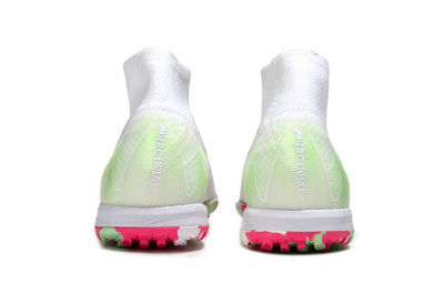 Unisex Nike Air Zoom Mercurial Superfly 10 Elite TF Artificial Turf High-Tops Football Shoes - White/Red/Gold