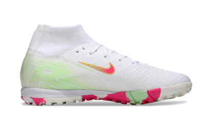 Unisex Nike Air Zoom Mercurial Superfly 10 Elite TF Artificial Turf High-Tops Football Shoes - White/Red/Gold