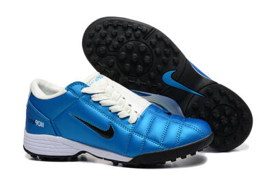 Men's Nike Total 90 III TF Artificial Turf Low-Tops Football Shoes - Blue/Black/White