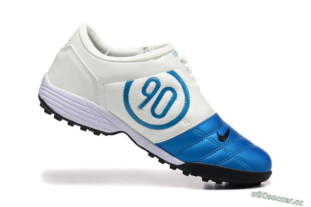 Men's Nike Total 90 III TF Artificial Turf Low-Tops Football Shoes - Blue/Black/White 7
