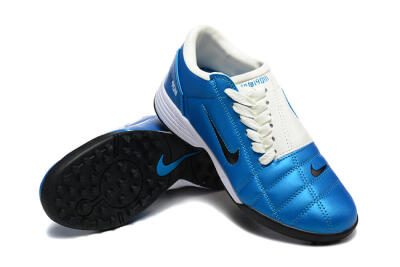 Men's Nike Total 90 III TF Artificial Turf Low-Tops Football Shoes - Blue/Black/White