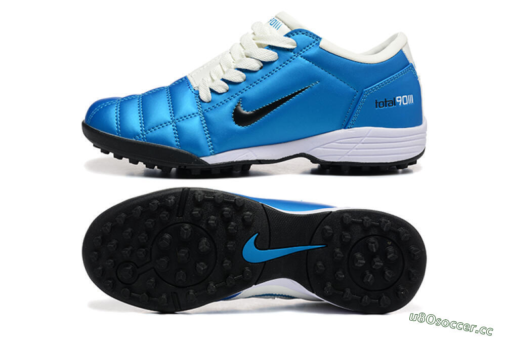 Men's Nike Total 90 III TF Artificial Turf Low-Tops Football Shoes - Blue/Black/White 1