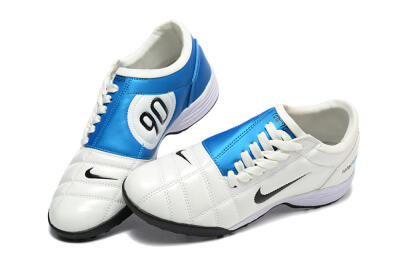 Men's Nike Total 90 III TF Artificial Turf Low-Tops Football Shoes - Beige/Black/Blue