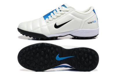 Men's Nike Total 90 III TF Artificial Turf Low-Tops Football Shoes - Beige/Black/Blue
