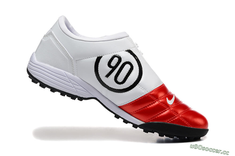 Men's Nike Total 90 III TF Artificial Turf Low-Tops Football Shoes - Red/White/Black 7