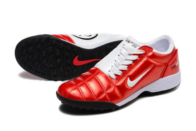 Men's Nike Total 90 III TF Artificial Turf Low-Tops Football Shoes - Red/White/Black