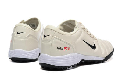 Men's Nike Total 90 III TF Artificial Turf Low-Tops Football Shoes - Beige/Black/White