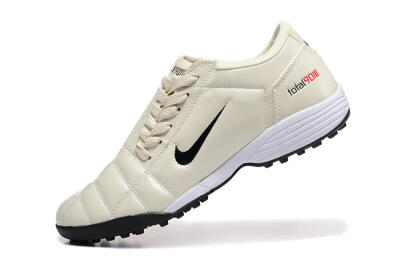Men's Nike Total 90 III TF Artificial Turf Low-Tops Football Shoes - Beige/Black/White