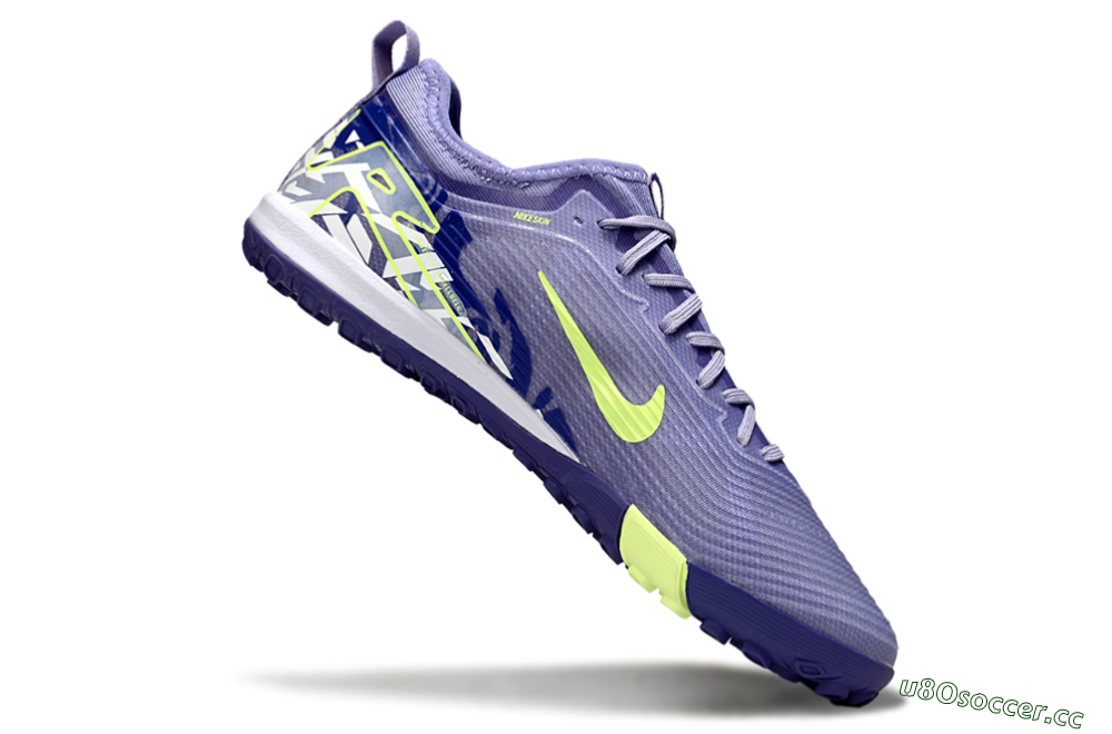 Unisex Nike Air Zoom Mercurial Vapor 16 Pro TF Artificial Turf Low-Tops Football Shoes - Purple/Yellow/White 4