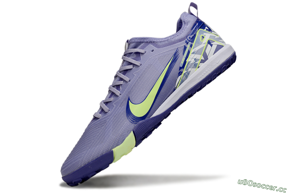 Unisex Nike Air Zoom Mercurial Vapor 16 Pro TF Artificial Turf Low-Tops Football Shoes - Purple/Yellow/White 5