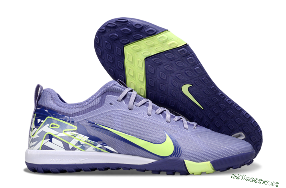 Unisex Nike Air Zoom Mercurial Vapor 16 Pro TF Artificial Turf Low-Tops Football Shoes - Purple/Yellow/White 2