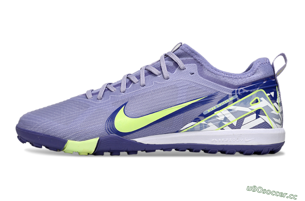 Unisex Nike Air Zoom Mercurial Vapor 16 Pro TF Artificial Turf Low-Tops Football Shoes - Purple/Yellow/White 0
