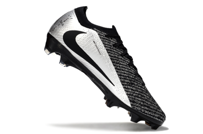 Unisex Nike Air Zoom Mercurial Vapor 16 Elite FG Firm Ground Low-Tops Football Boots - Black/Silver