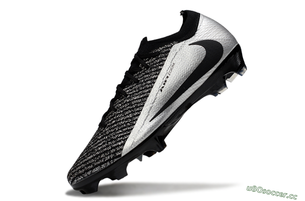 Unisex Nike Air Zoom Mercurial Vapor 16 Elite FG Firm Ground Low-Tops Football Boots - Black/Silver 5