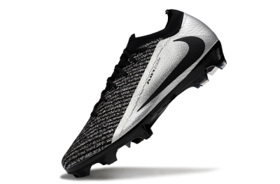 Unisex Nike Air Zoom Mercurial Vapor 16 Elite FG Firm Ground Low-Tops Football Boots - Black/Silver