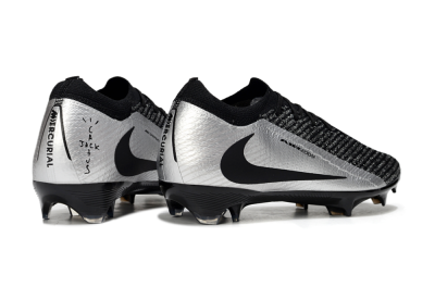 Unisex Nike Air Zoom Mercurial Vapor 16 Elite FG Firm Ground Low-Tops Football Boots - Black/Silver