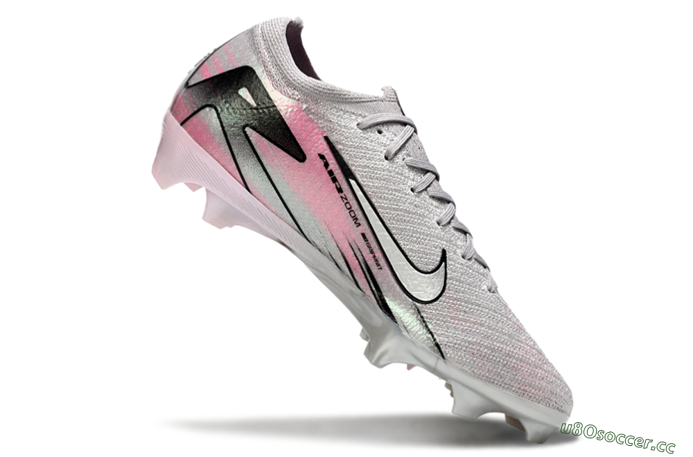 Unisex Nike Air Zoom Mercurial Vapor 16 Elite FG Firm Ground Low-Tops Football Boots - Silver/Pink/Black 4