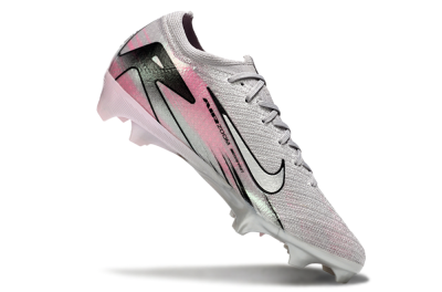 Unisex Nike Air Zoom Mercurial Vapor 16 Elite FG Firm Ground Low-Tops Football Boots - Silver/Pink/Black
