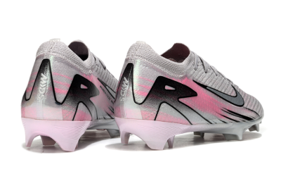 Unisex Nike Air Zoom Mercurial Vapor 16 Elite FG Firm Ground Low-Tops Football Boots - Silver/Pink/Black