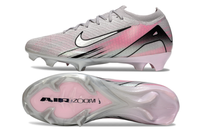 Unisex Nike Air Zoom Mercurial Vapor 16 Elite FG Firm Ground Low-Tops Football Boots - Silver/Pink/Black