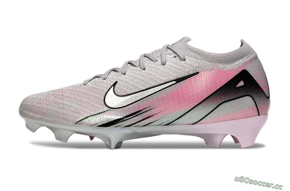 Unisex Nike Air Zoom Mercurial Vapor 16 Elite FG Firm Ground Low-Tops Football Boots - Silver/Pink/Black 0