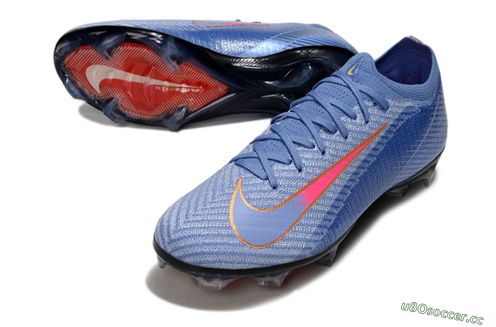 Unisex Nike Air Zoom Mercurial Vapor 16 Elite FG Firm Ground Low-Tops Football Boots - Blue/Pink/Gold 3