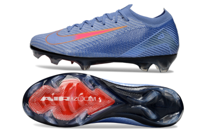Unisex Nike Air Zoom Mercurial Vapor 16 Elite FG Firm Ground Low-Tops Football Boots - Blue/Pink/Gold