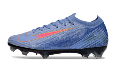 Unisex Nike Air Zoom Mercurial Vapor 16 Elite FG Firm Ground Low-Tops Football Boots - Blue/Pink/Gold