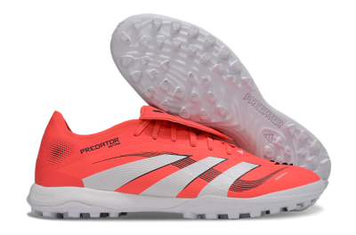 Unisex Adidas Predator Elite Foldover Tongue TF Artificial Turf Low-Tops Football Shoes - Red/White/Black