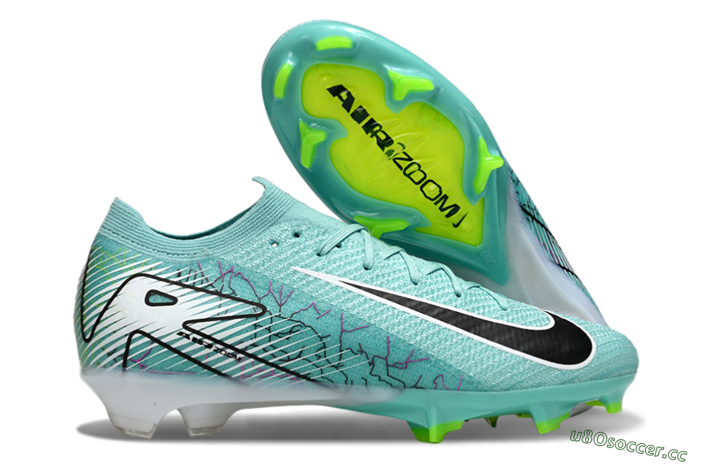 Unisex Nike Air Zoom Mercurial Vapor 16 Elite FG Firm Ground Low-Tops Football Boots - Blue/Black/White 2
