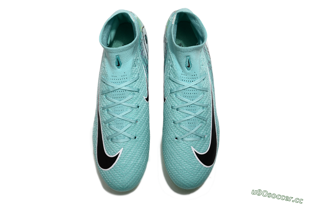 Unisex Nike Air Zoom Mercurial Superfly 10 Elite FG Firm Ground High-Tops Football Boots - Jade/Black/White 4