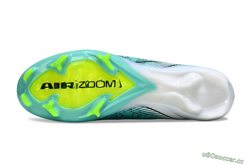 Unisex Nike Air Zoom Mercurial Superfly 10 Elite FG Firm Ground High-Tops Football Boots - Jade/Black/White 6