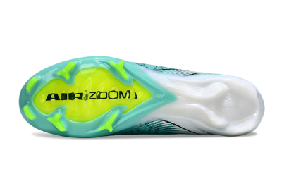 Unisex Nike Air Zoom Mercurial Superfly 10 Elite FG Firm Ground High-Tops Football Boots - Jade/Black/White