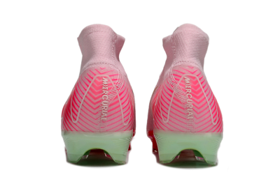 Unisex Nike Air Zoom Mercurial Superfly 10 Elite FG Firm Ground High-Tops Football Boots - White/Red/Gold